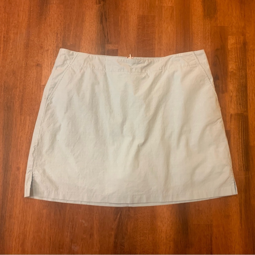 Lady Hagen 12 Baby Blue A-Line Mini Skort Casual Back Zipper Golf Tennis